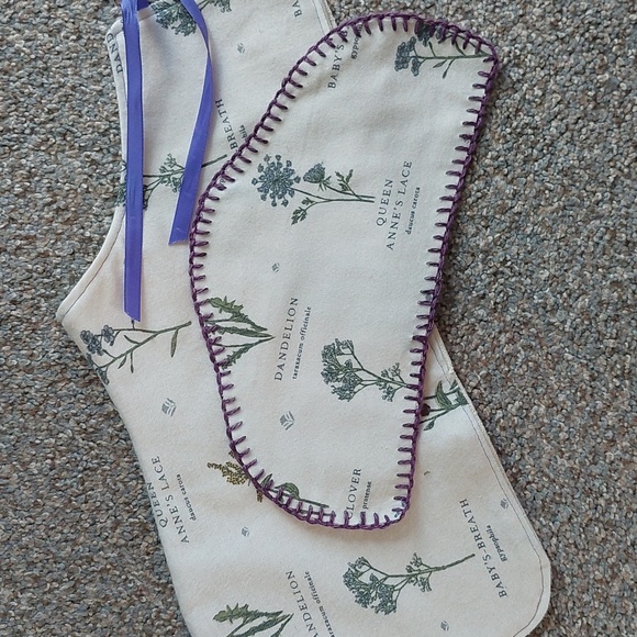 18" Doll Horse "Floral Taxonomy" Blanket & Saddle Pad Set (with linen) - Picture 3 of 4